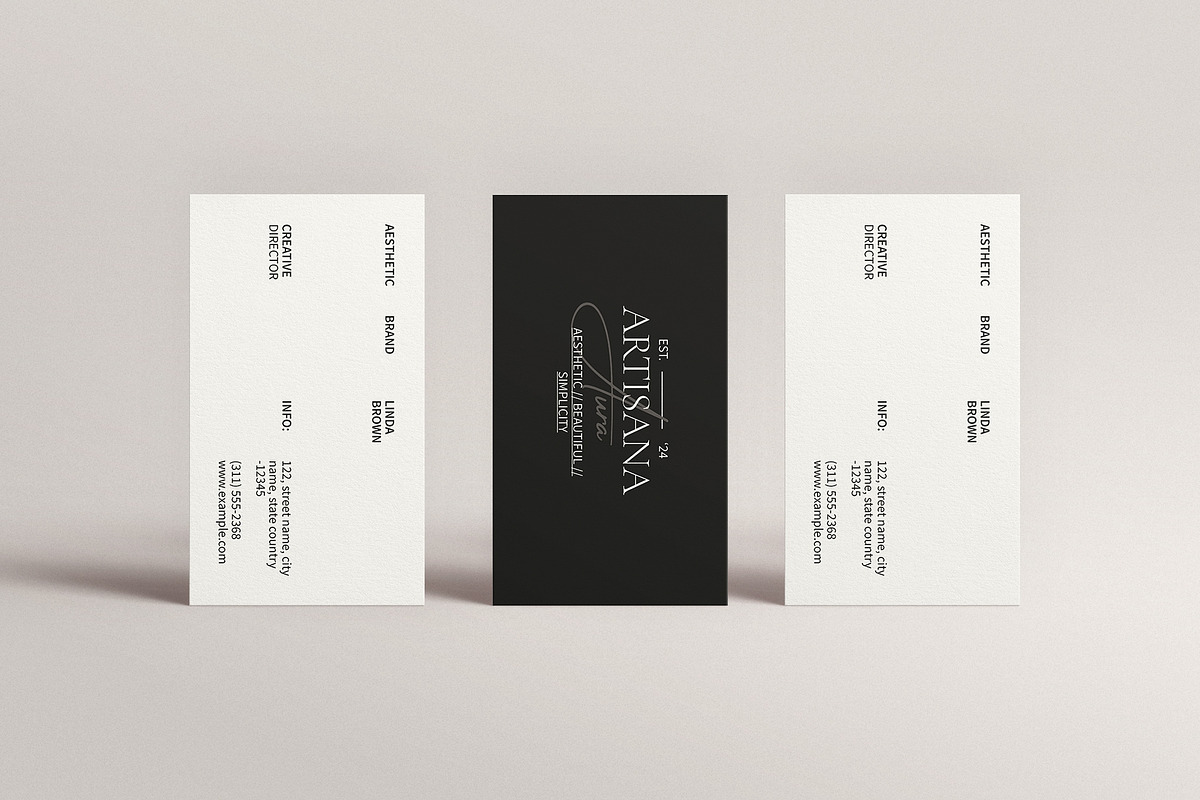 Minimal Business Card Template, a Business Card Template by ArtisanaAura (Photo 6 of 7)