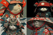 40 Samurai Cat Illustrations, an Animal Illustration by HipFonts (Thumbnail 5 of 11)