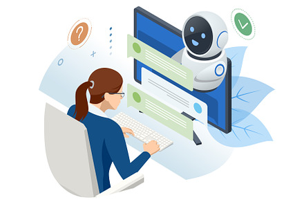 Isometric Artificial Intelligence, an Illustration by Golden Sikorka