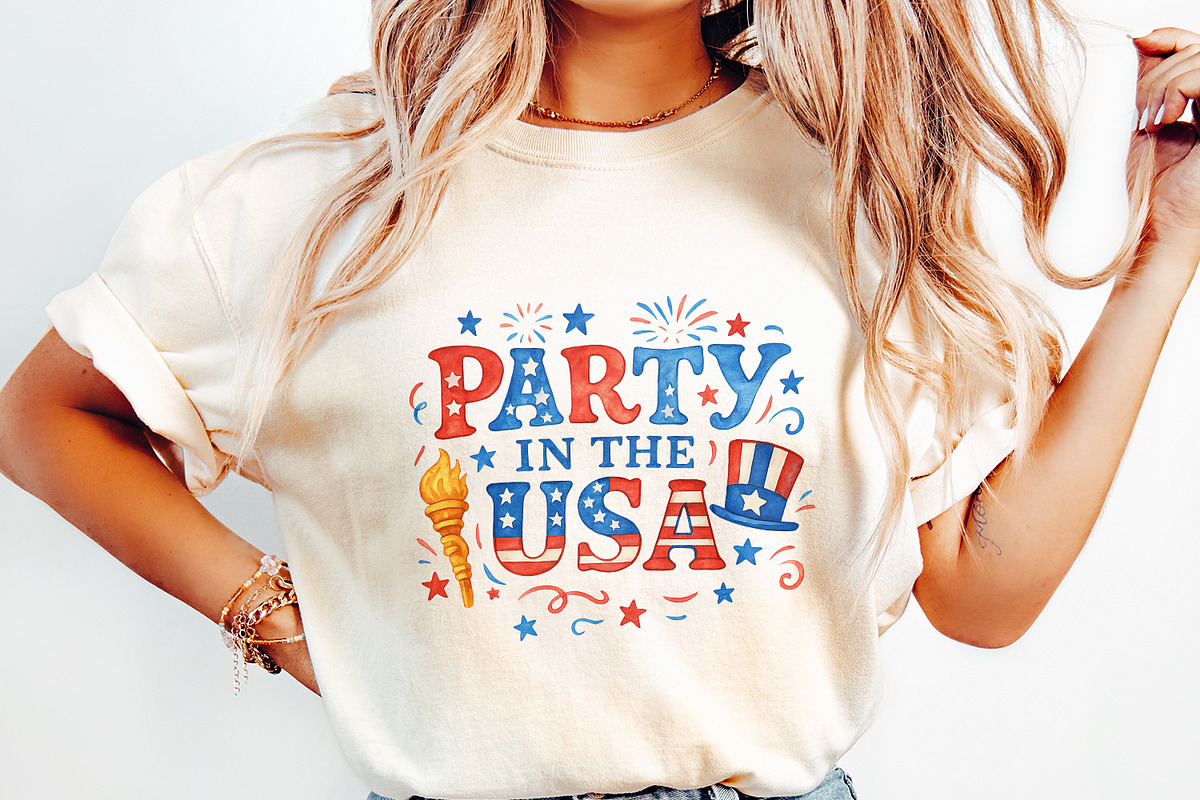 Retro 4th of July Sublimation, an Illustration by SharpMarketplace (Photo 2 of 9)