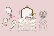 Vintage chic beauty fashion, an Object Illustration by Carabeatricestudio (Thumbnail 4 of 4)