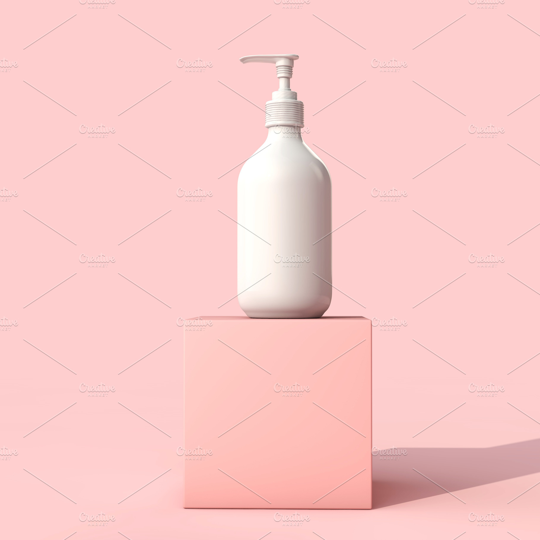 Blank cosmetic bottles on pink containing cosmetic, bottle, and beauty, a Beauty & Fashion Photo by ink drop