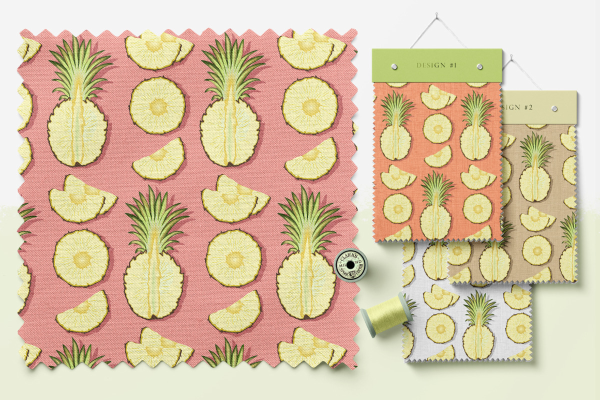 Tender pineapple - pattern, a Pattern Graphic by Yummy (Photo 5 of 7)