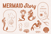 Mermaid Story, a Decorative Illustration by Anatartan Design (Thumbnail 1 of 10)