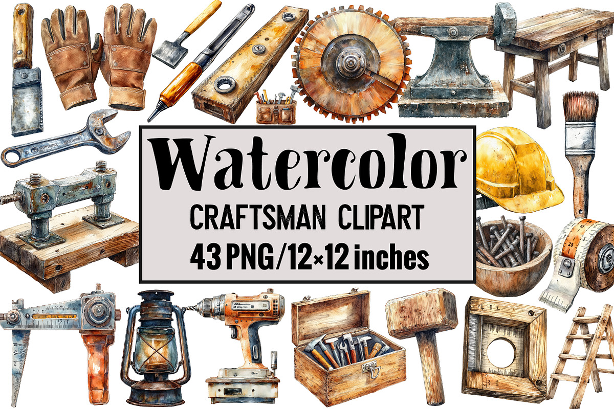 Craftsman Clipart, an Illustration by Design Market (Photo 1 of 4)