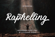 Raphelling Script, a Script Font by Littlehand (Thumbnail 1 of 9)
