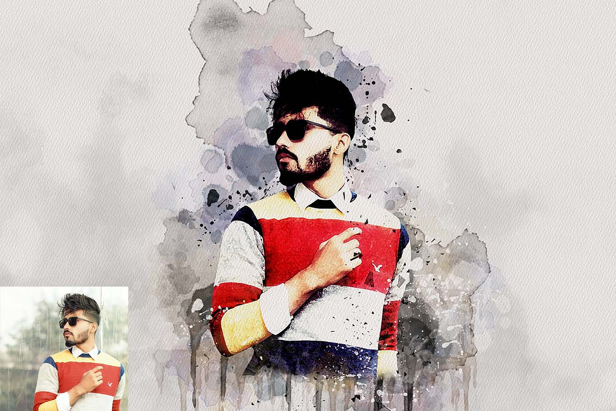 Watercolor Aura Portrait Ps Action, an Action Add-On by Studio Retouch (Photo 14 of 17)