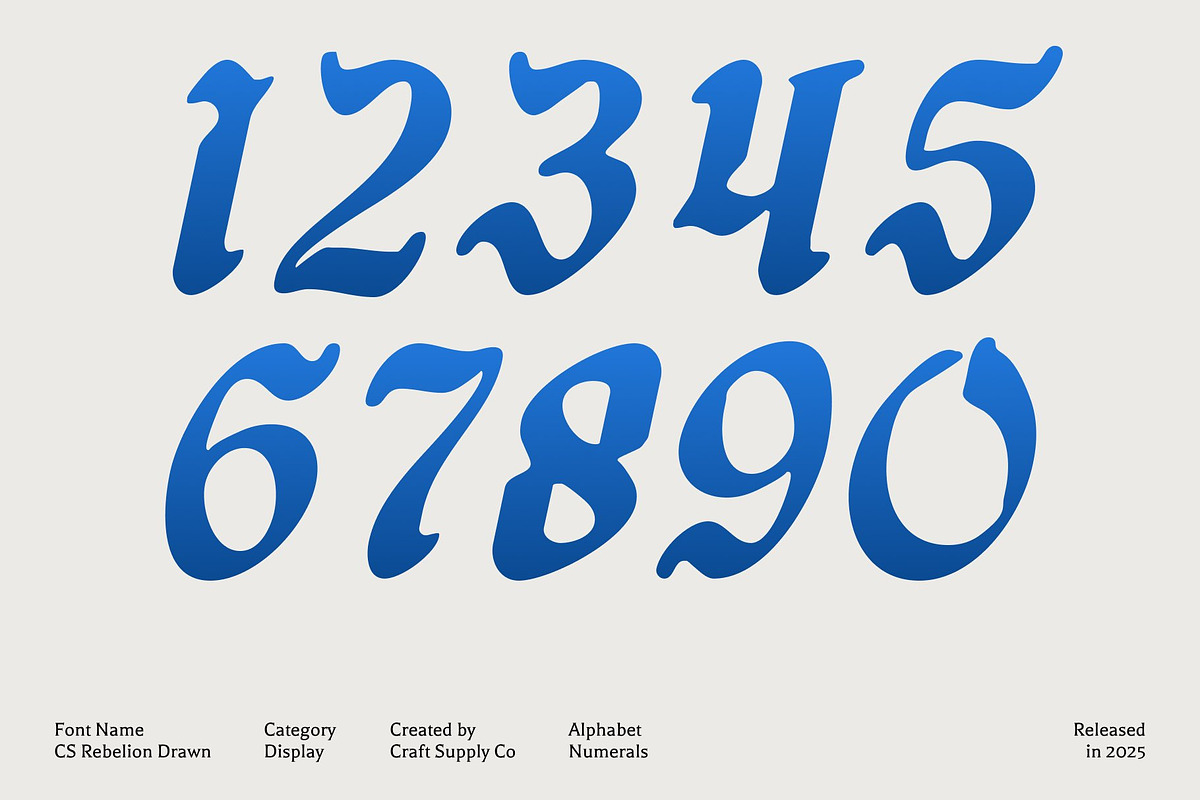 CS Rebelion Drawn, a Blackletter Font by Craft Supply Co. (Photo 5 of 8)