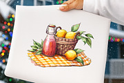 Summer Yellow Gingham Clipart, an Illustration by Digital Artistic99 (Thumbnail 9 of 10)