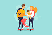 Traveling with children, a Person Illustration by Podis (Thumbnail 3 of 5)