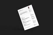 Minimal CV, letterhead & card bundle, a Resume Template by Srg® (Thumbnail 13 of 14)