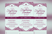 Fundraising Luncheon Ticket Template, a Templates & Theme by Godserv Designs (Thumbnail 1 of 4)