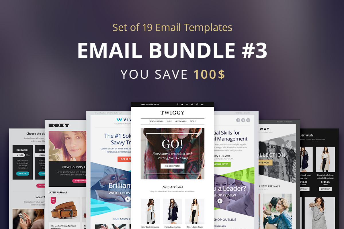 Theemon Email Bundle #3, an Email Template by NancyS (Photo 1 of 4)
