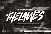 Thelawes Street Brush Graffiti Font, a Handwritten Font by Ronny Studio (Thumbnail 1 of 9)