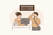 Travel Chaos Illustration, an Object Graphic by Jump Studio (Thumbnail 4 of 12)