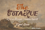 Cotarue – Retro Font Duo, a Sans Serif Font by NDNL Studio (Thumbnail 2 of 12)