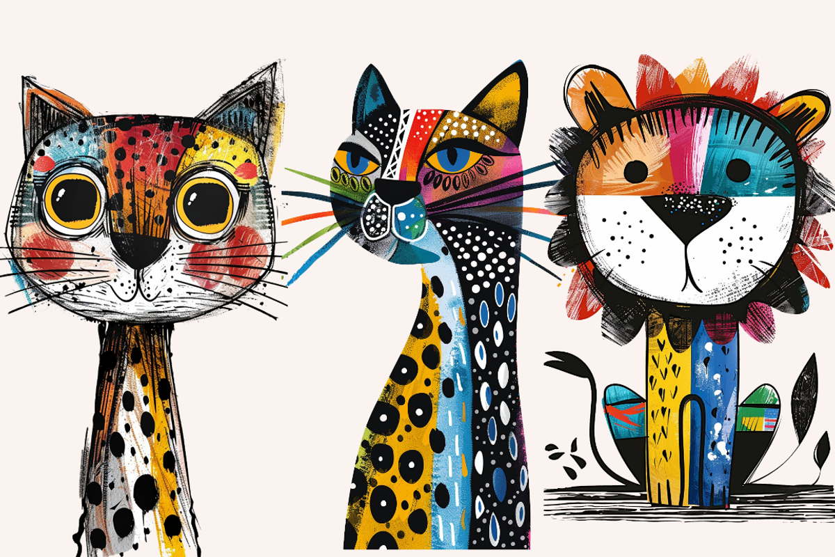 Doodle Cartoon African Animals, an Animal Illustration by PrintHaven Designs (Photo 8 of 10)
