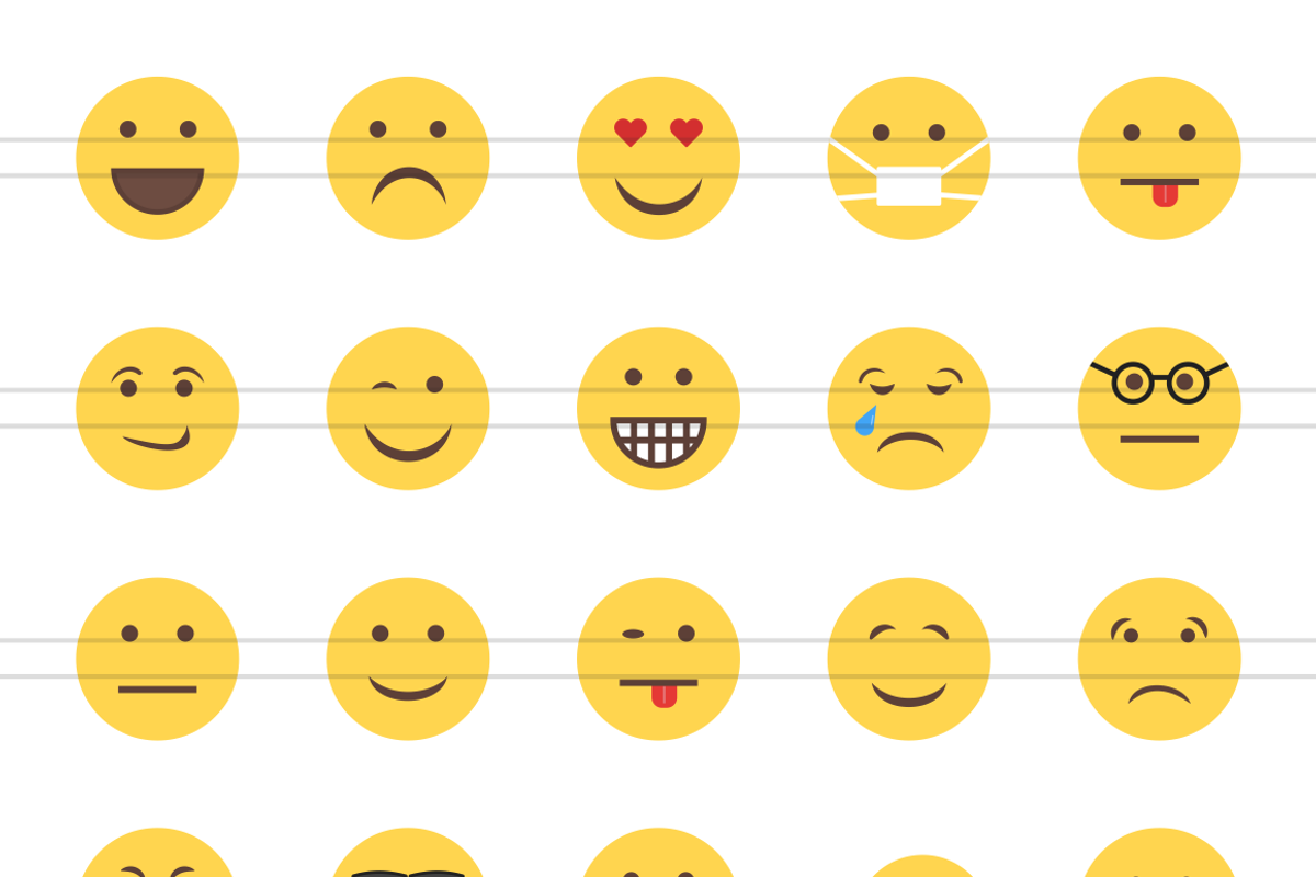 110 Avatars & Emoticons Flat Icons, an Emoji Icon by IconBunny (Photo 2 of 2)