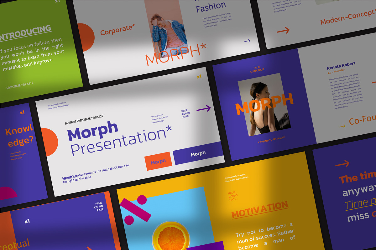 Morph Keynote Template, a Presentation Template by Fortyone (Photo 2 of 6)