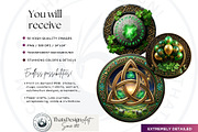 Saint Patrick Round Coaster Cliparts, a Decorative Illustration by ThatsDesignArt (Thumbnail 2 of 10)