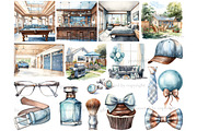 Fathers Day Clipart Bundle, a Person Illustration by GlamArtZhanna (Thumbnail 4 of 6)