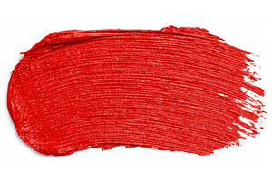 A red smear of oil paint is shown, an Arts & Entertainment Photo by ZinetroN