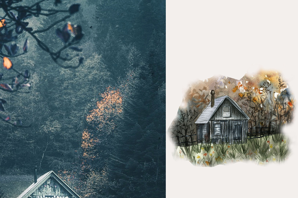 Watercolor Slow Living Collection, an Illustration by ViolettaKh (Photo 3 of 15)
