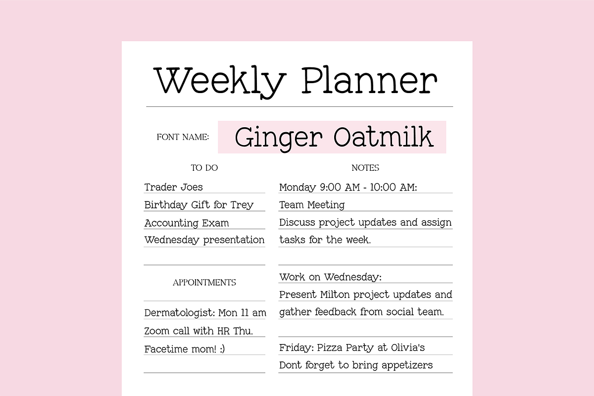 Essential Digital Planner Fonts Bund, a Handwritten Font by Blush Font Co. (Photo 3 of 9)