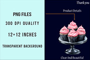 Pink and Black Birthday PNG, an Illustration by SinaCreation (Thumbnail 4 of 10)