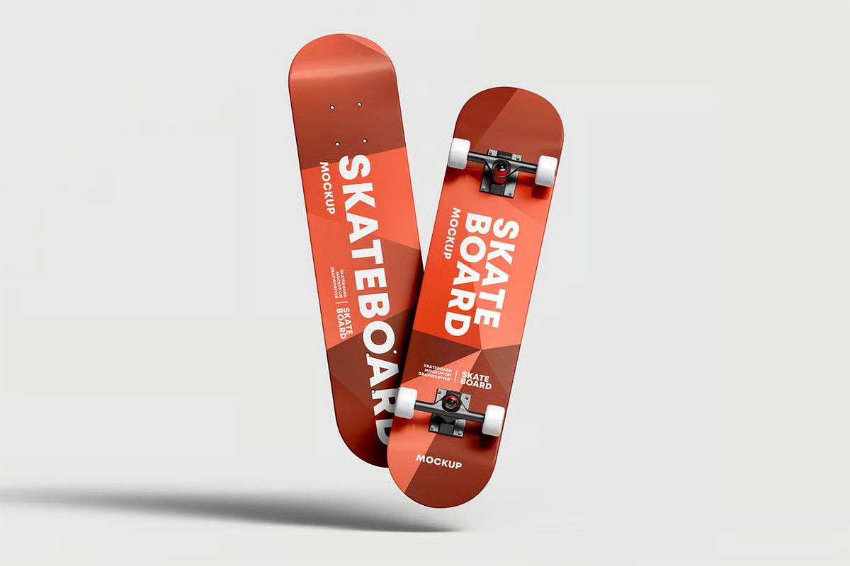 Skateboard Mockup, a Product Mockup by zippypixelstudio (Photo 7 of 8)
