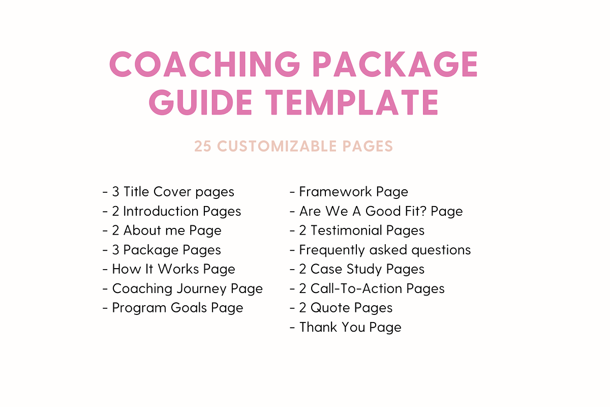 Coaching Package Template | Canva, a Templates & Theme by The Template Lounge (Photo 5 of 7)