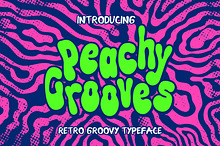 Peachy Grooves – Retro Display Font