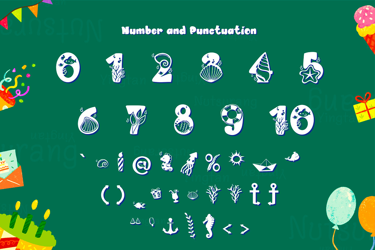 Birthday Party Fonts, a Font by N Nakorn Creative (Photo 6 of 10)