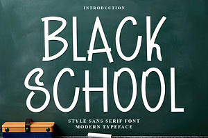 Black School, a Script Font by InermediaSTUDIO