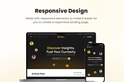 Blogane - Blog/News Landing Page Kit, an UI Kit Template by Agensip Design Agency (Thumbnail 8 of 10)