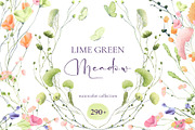 Lime Green Meadow, an Illustration by Salted Galaxy (Thumbnail 1 of 16)