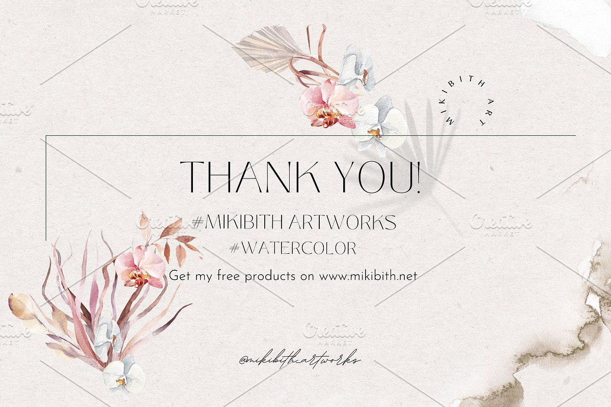 BOHO STYLED TEMPLATES CANVA, a Presentation Template by Alisa Mikibith Art (Photo 8 of 9)