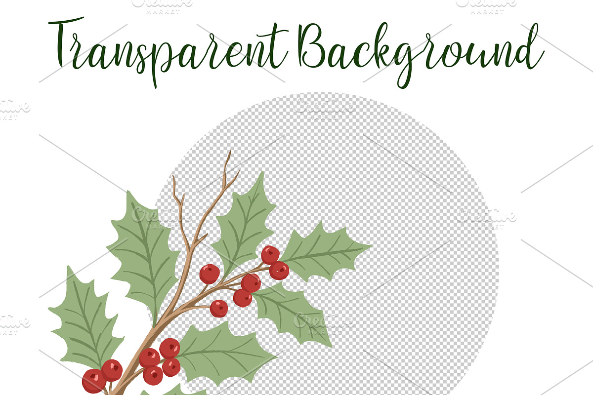 Hand Painted Christmas Clipart PNG, a Seasonal Illustration by PatternPalette (Photo 4 of 13)