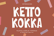 Ketto Kokka Playful Display Typeface, a Sans Serif Font by Maulana Creative (Thumbnail 1 of 8)