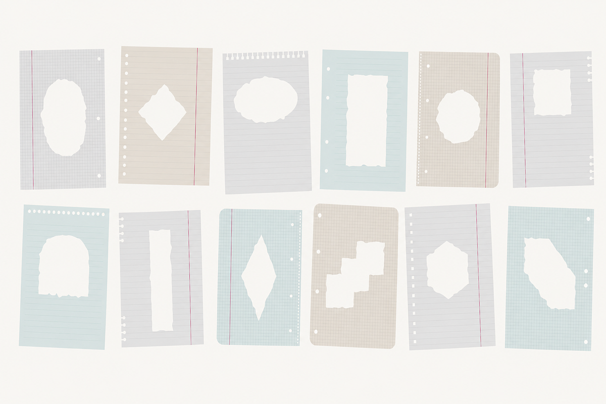 Vintage Notebook Pages, a Decorative Illustration by Anna Studio (Photo 12 of 12)
