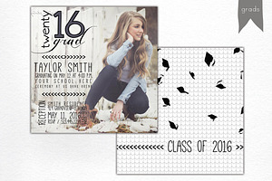 GRADUATION | announcement template
