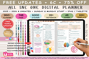 Digital planner 2025-2026 & Undated, a Templates & Theme by Plamarplanners (Thumbnail 1 of 11)
