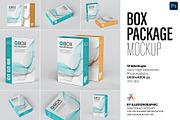 Box Package Mockup - 12 views, a Packaging Mockup by Illusiongraphic (Thumbnail 1 of 29)