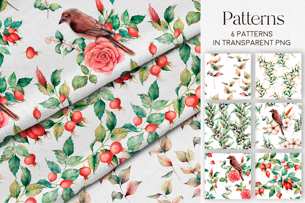 Fall Watercolor autumn flowers, a Seasonal Illustration by Yuliya Derbisheva (Photo 8 of 9)