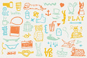 Handmade Stamps Vectors, an Object Graphic by 3lines (Thumbnail 3 of 3)