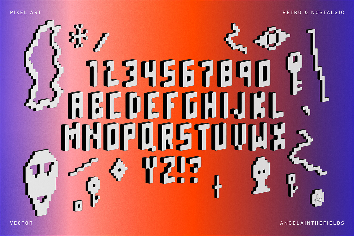 3D Pixel Love Vector Clipart, an Object Graphic by angelainthefields (Photo 8 of 10)