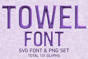 Towel SVG Font & PNG Set