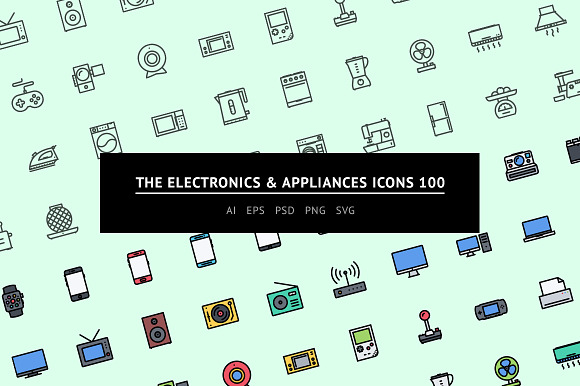 The Electronicsappliances Icons 100