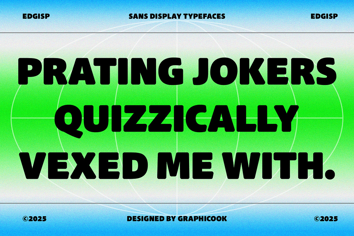 Edgisp, a Sans Serif Font by graphicook (Photo 9 of 10)