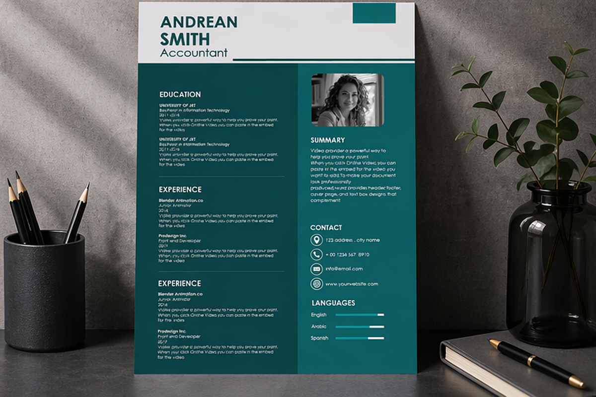 MODERN RESUME TEMPLATE (R7), a Resume Template by dulchaer29 (Photo 4 of 4)